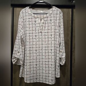 Cure Grid Pattern Blouse